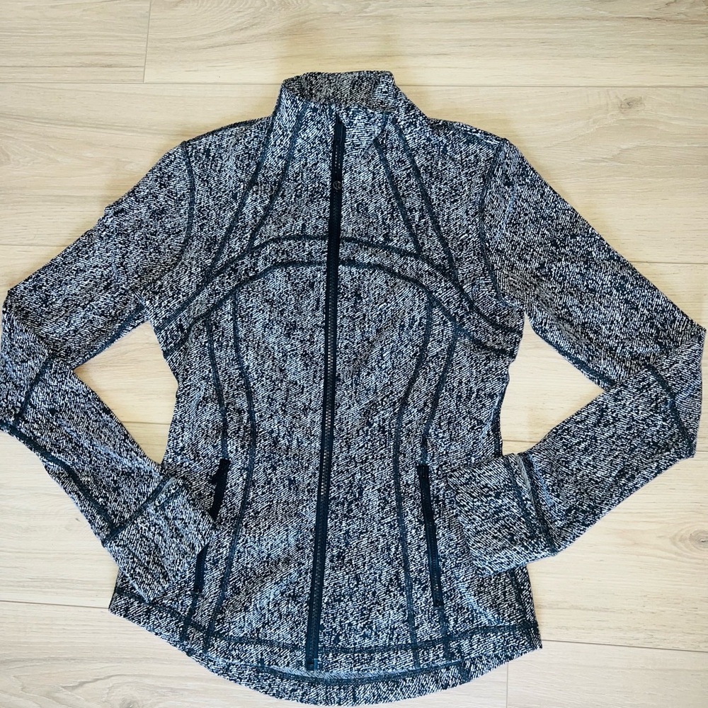 Rare Lululemon Define Jacket Black and White Starlight - Size 6 - Picture 11 of 16